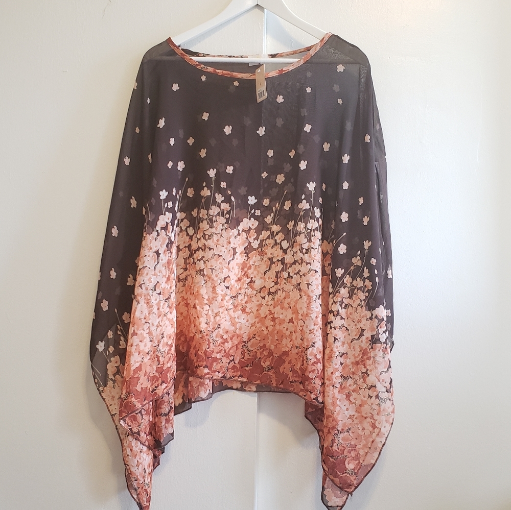 Bohemian Paige danielle Poncho print top